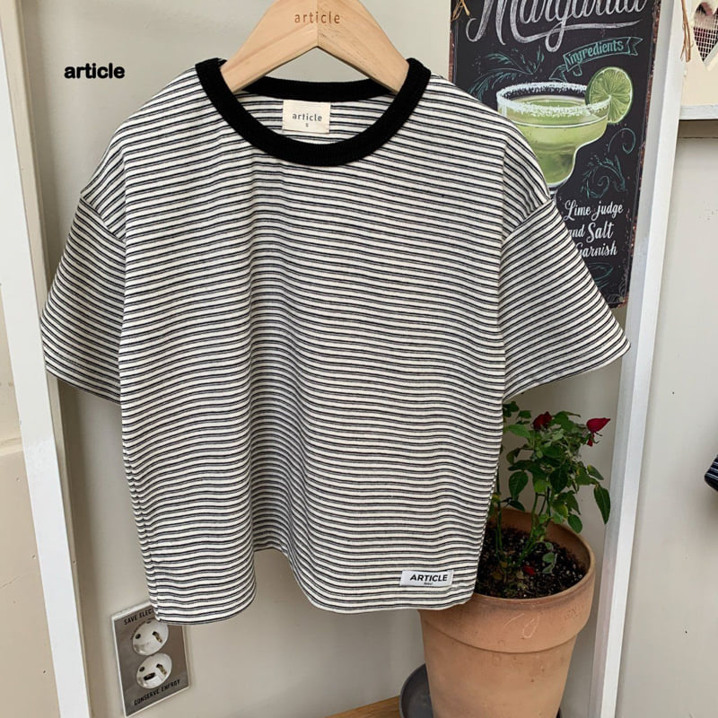 Article - Korean Children Fashion - #todddlerfashion - Soft Stripe Tee - 4