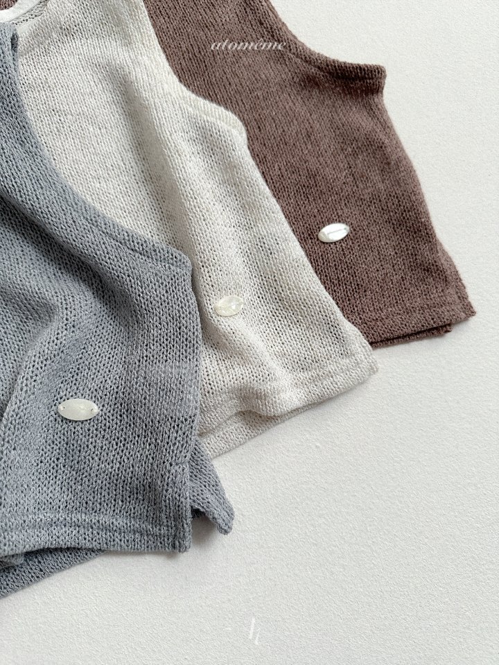 Atomeme - Korean Baby Fashion - #babyclothing - Mini Knit Vest - 5