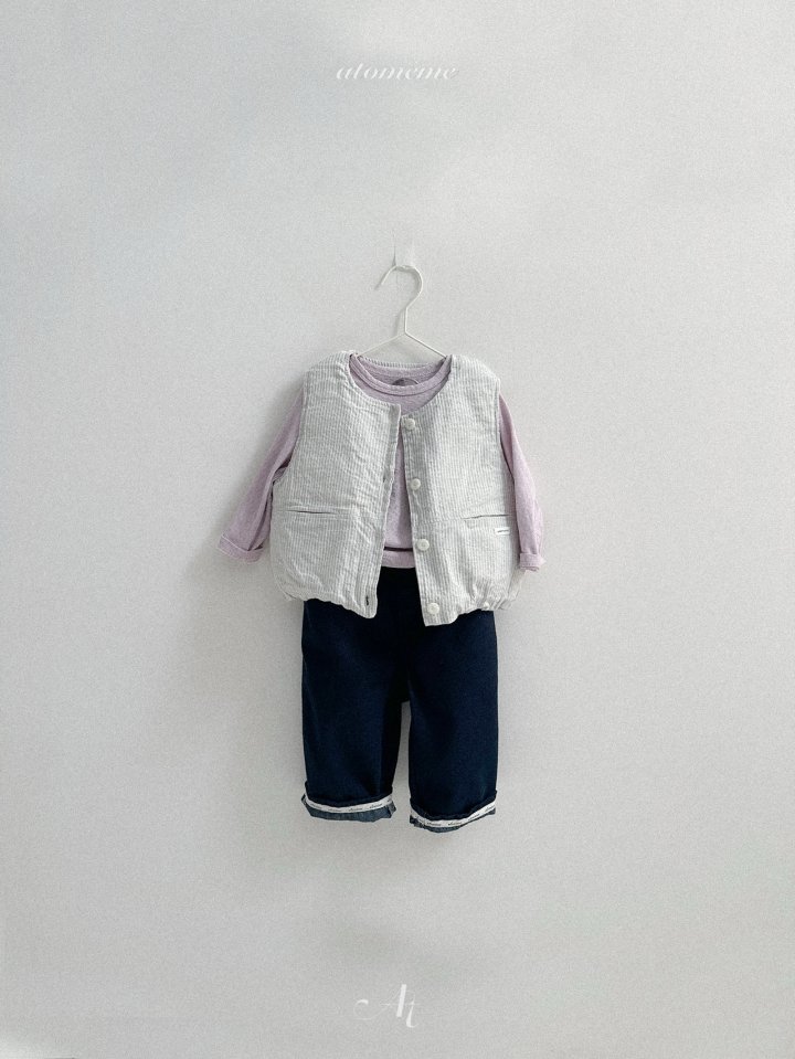 Atomeme - Korean Baby Fashion - #babyfever - Non-Fade Denim Pants - 10