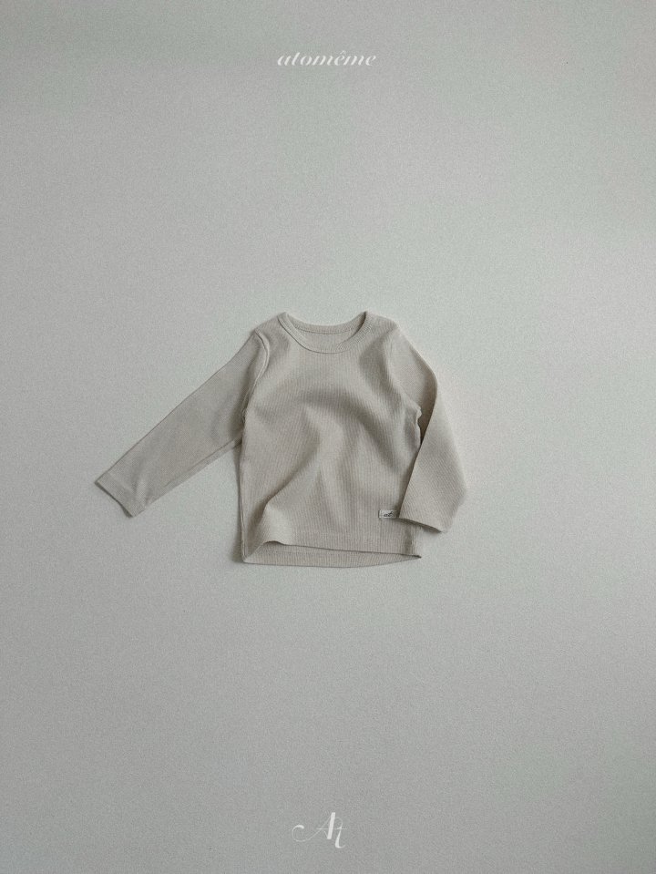 Atomeme - Korean Baby Fashion - #babylifestyle - Soft Ribbed Tee - 8