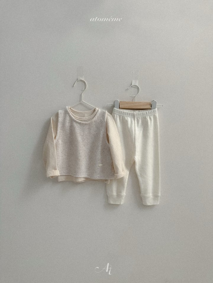 Atomeme - Korean Baby Fashion - #babyoninstagram - Mini Knit Vest - 10