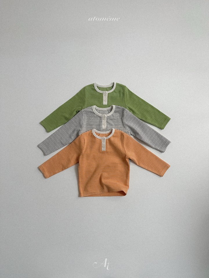 Atomeme - Korean Baby Fashion - #babyoninstagram - Milly Striped Tee - 3