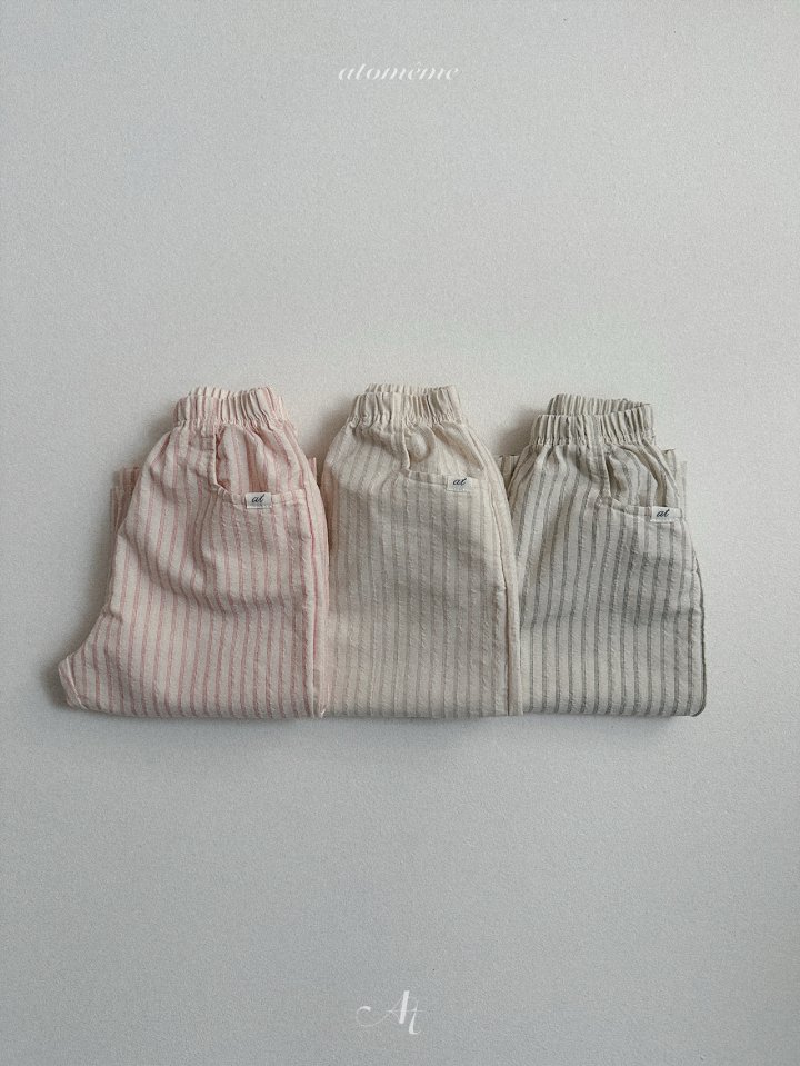 Atomeme - Korean Baby Fashion - #babyoninstagram - Greek Striped Pants