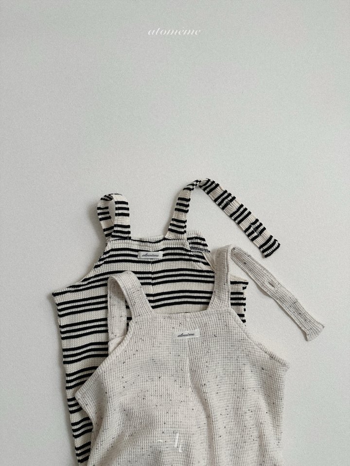 Atomeme - Korean Baby Fashion - #babyoninstagram - Crop Overalls - 4