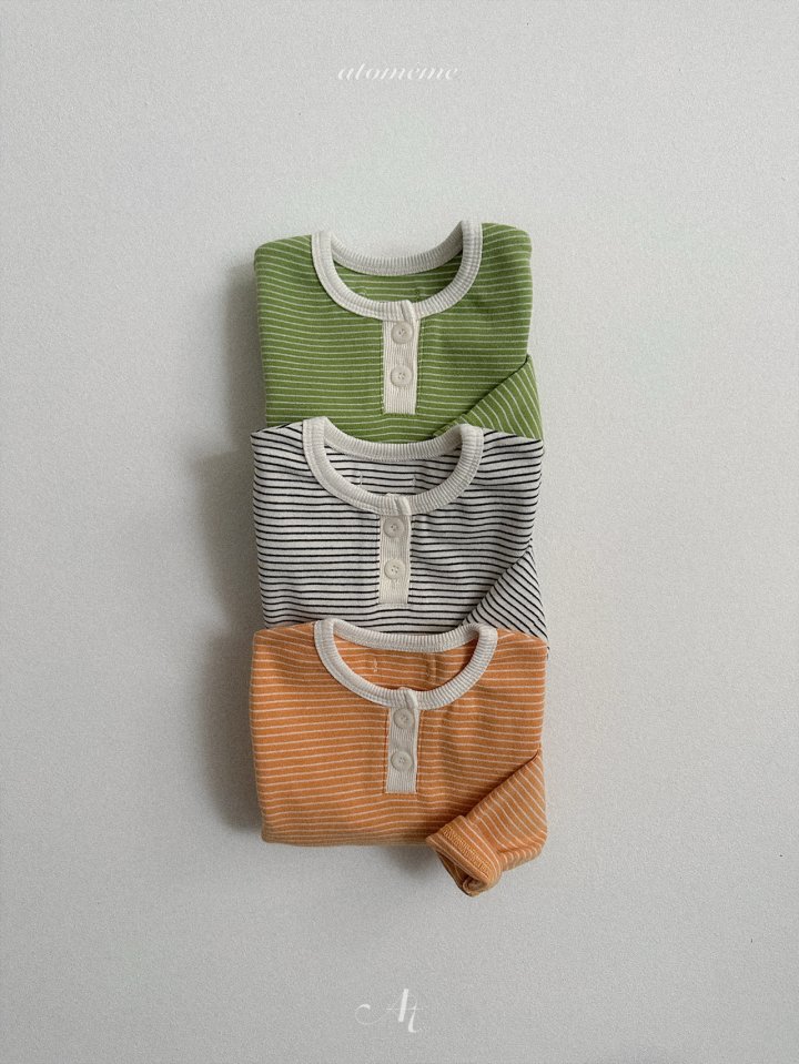 Atomeme - Korean Baby Fashion - #babyoninstagram - Milly Striped Tee - 4
