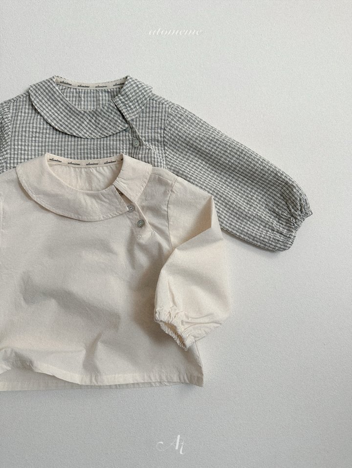 Atomeme - Korean Baby Fashion - #babyoutfit - Flat Blouse