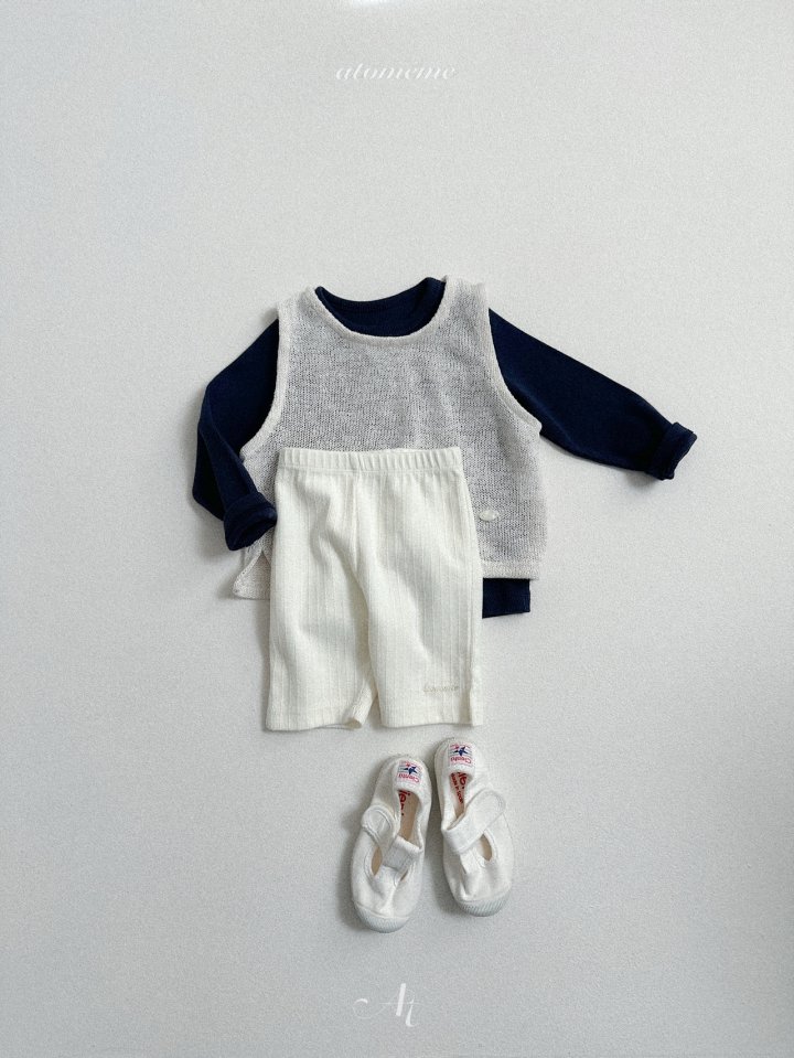 Atomeme - Korean Baby Fashion - #babyoutfit - Mini Knit Vest - 12