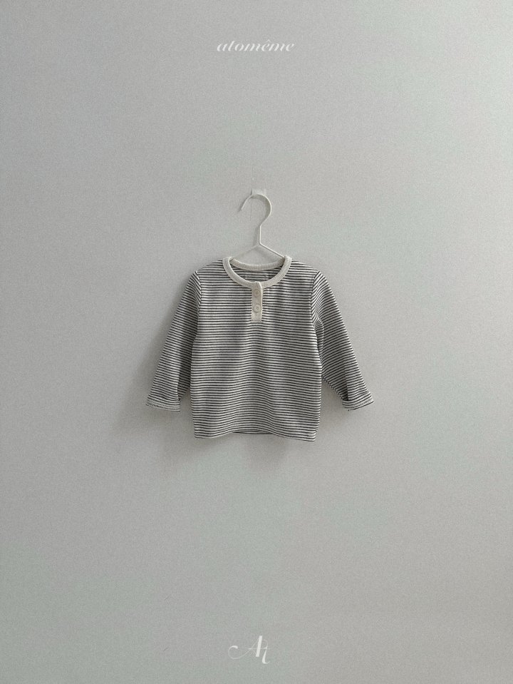 Atomeme - Korean Baby Fashion - #babyoutfit - Milly Striped Tee - 6
