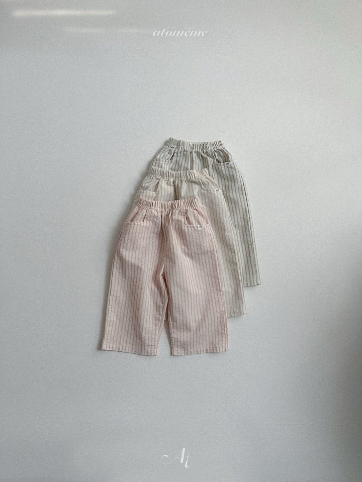 Atomeme - Korean Baby Fashion - #babyoutfit - Greek Striped Pants - 3