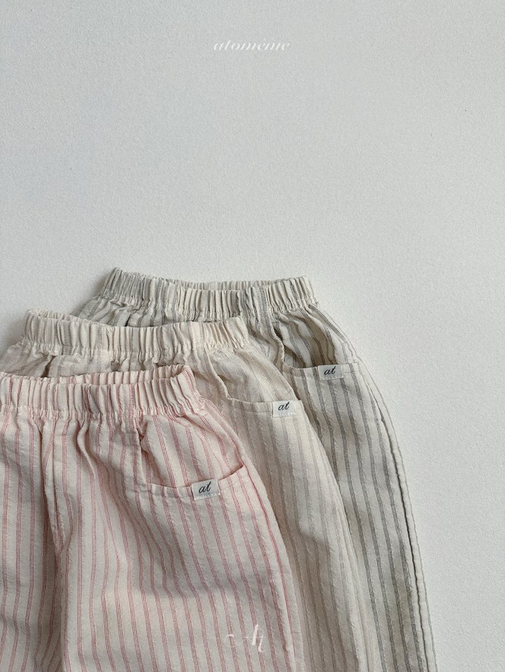 Atomeme - Korean Baby Fashion - #babyoutfit - Greek Striped Pants - 4