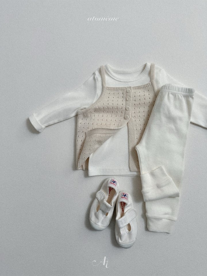 Atomeme - Korean Baby Fashion - #babyoutfit - Annie Knit Vest - 9