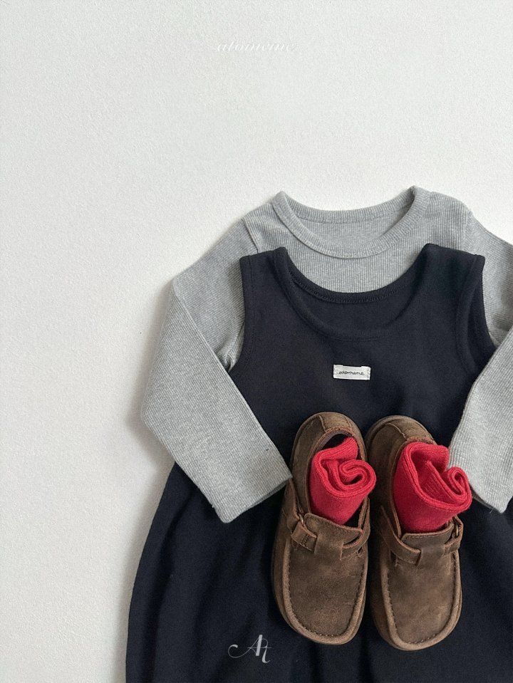 Atomeme - Korean Baby Fashion - #babyoutfit - Soft Ribbed Tee - 11