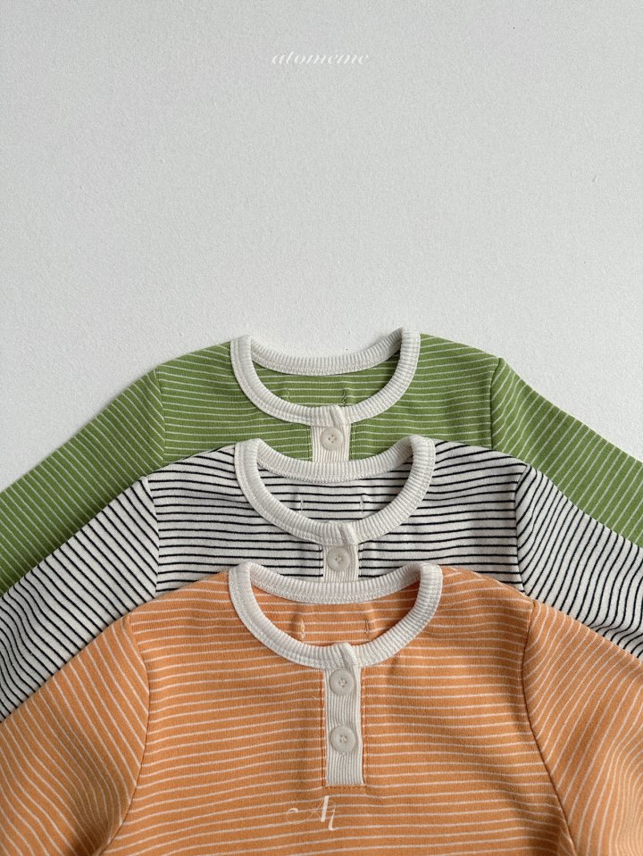Atomeme - Korean Baby Fashion - #onlinebabyboutique - Milly Striped Tee - 8