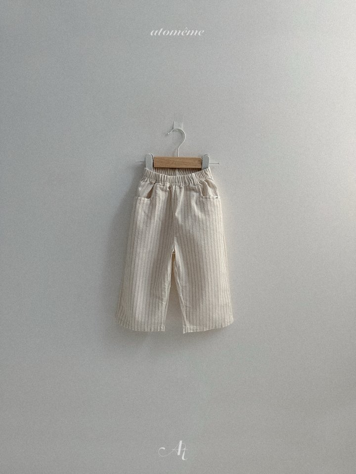 Atomeme - Korean Baby Fashion - #onlinebabyboutique - Greek Striped Pants - 6