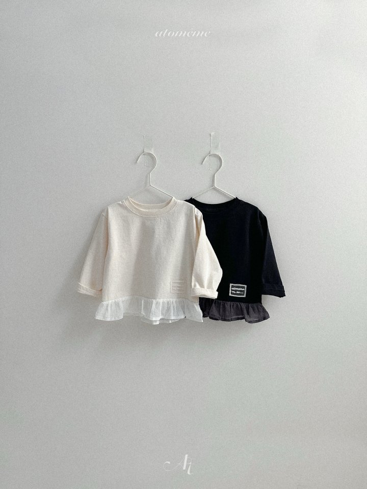 Atomeme - Korean Baby Fashion - #onlinebabyboutique - Say Frill Tee - 5