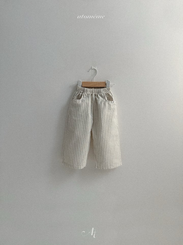 Atomeme - Korean Baby Fashion - #onlinebabyshop - Greek Striped Pants - 7