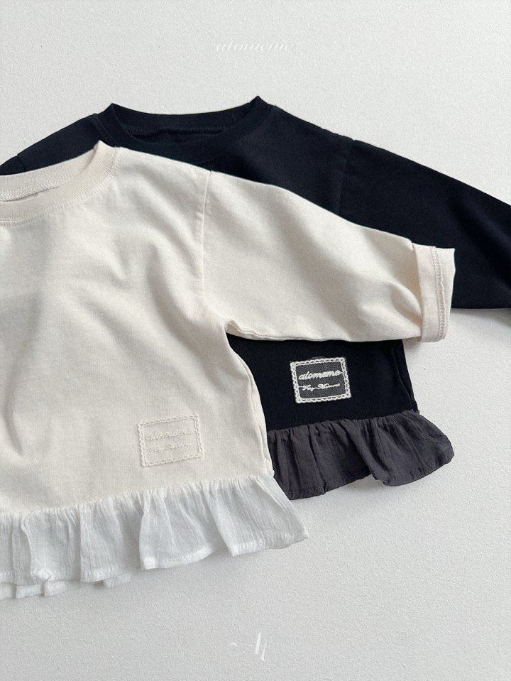 Atomeme - Korean Baby Fashion - #onlinebabyshop - Say Frill Tee - 6