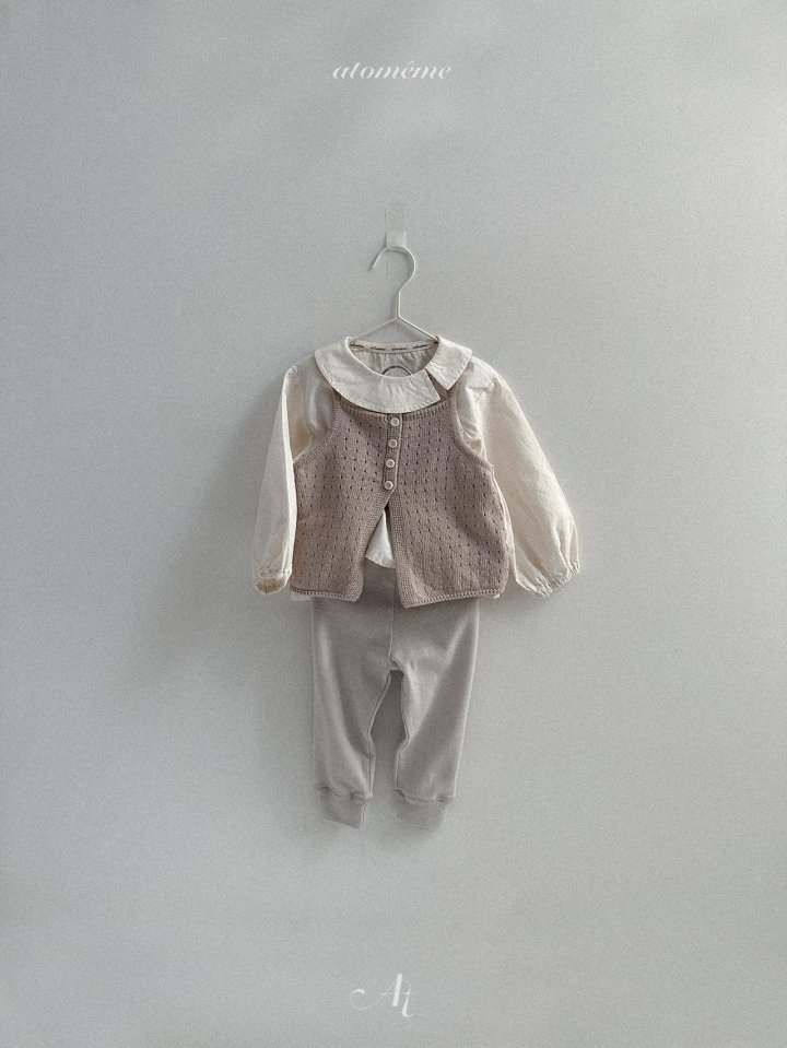 Atomeme - Korean Baby Fashion - #onlinebabyshop - Annie Knit Vest - 12