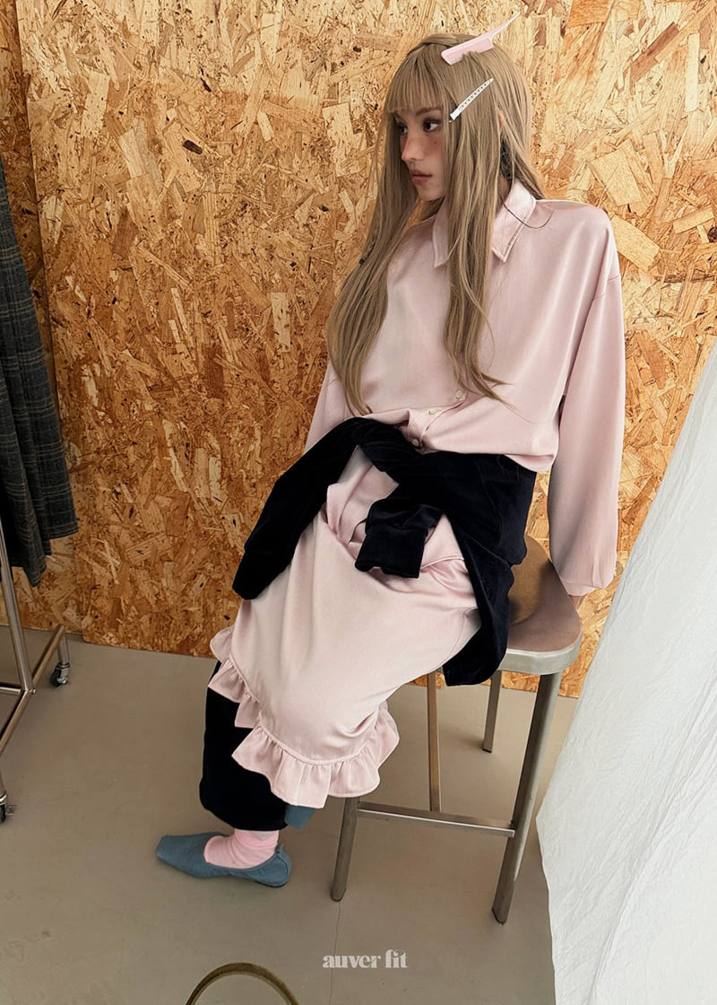 Auver_Fit - Korean Women Fashion - #momslook - Satin Basic Shirt - 6