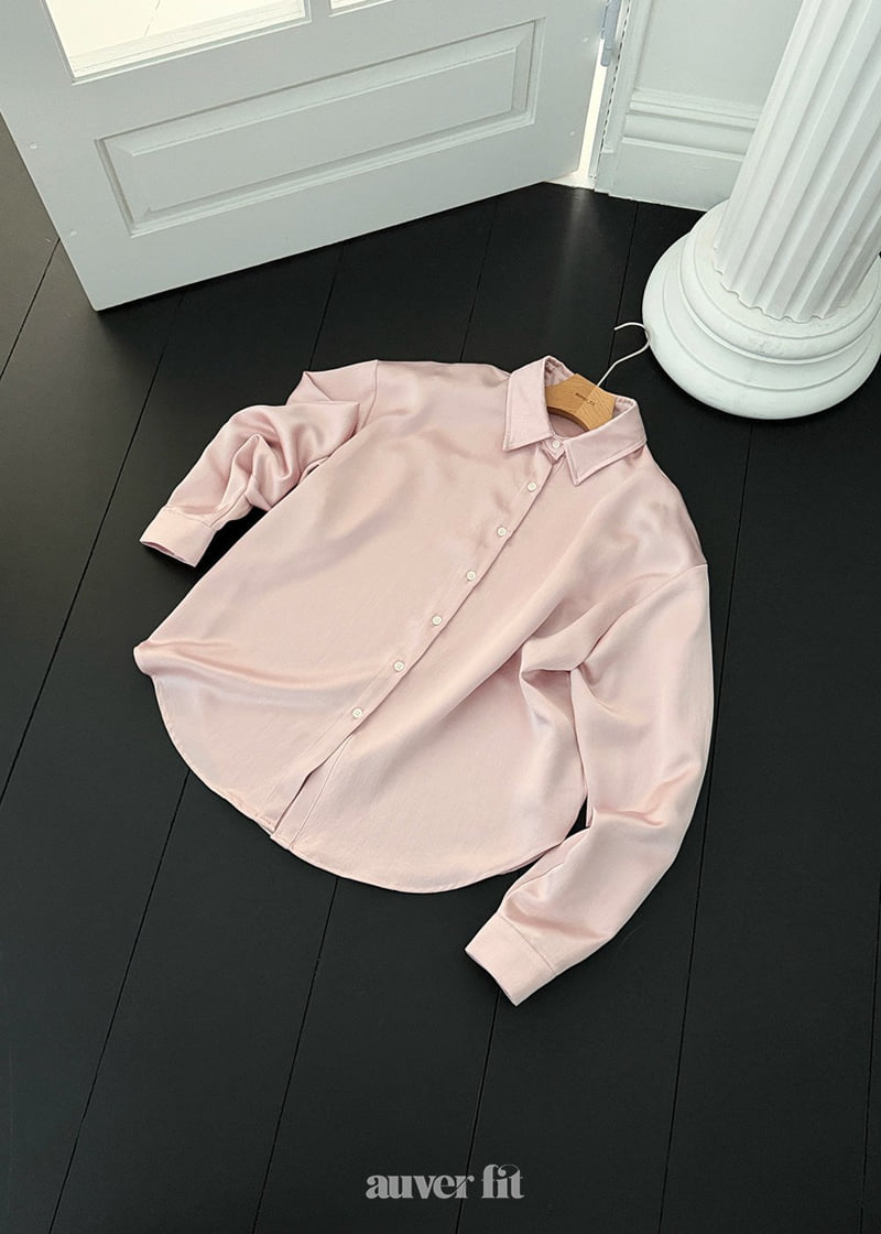 Auver_Fit - Korean Women Fashion - #momslook - Satin Basic Shirt - 8
