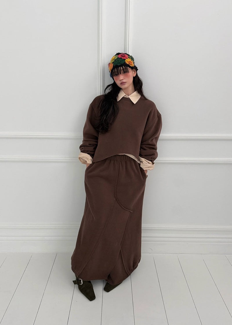 Auver_Fit - Korean Women Fashion - #romanticstyle - Open Pants Long Skirt - 6