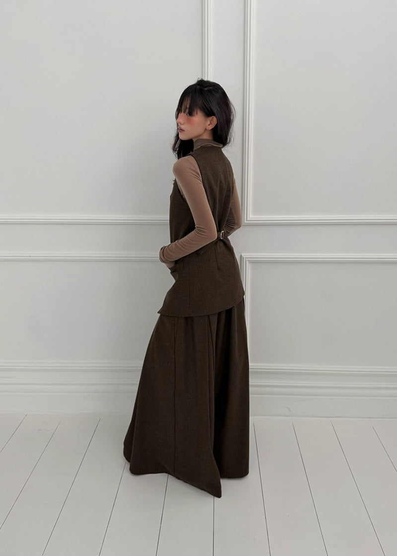 Auver_Fit - Korean Women Fashion - #shopsmall - Herringbone Half Vest - 6
