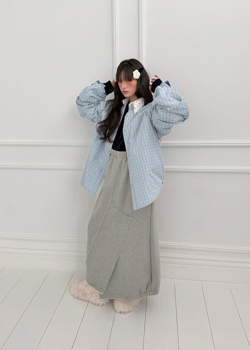 Auver_Fit - Korean Women Fashion - #thatsdarling - Open Pants Long Skirt - 8