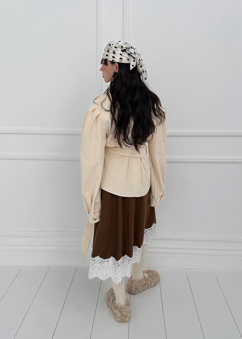 Auver_Fit - Korean Women Fashion - #thelittlethings - Wool Lace Skirt - 10