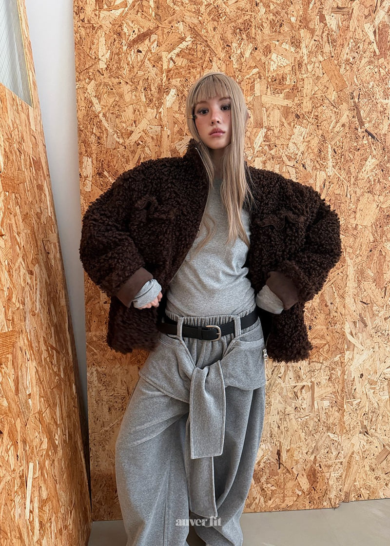 Auver_Fit - Korean Women Fashion - #womensfashion - Poodle Shearling Jumper