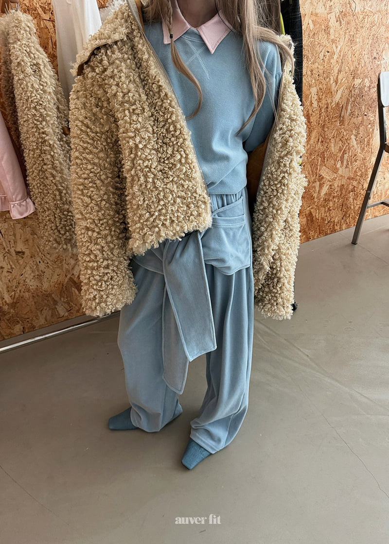 Auver_Fit - Korean Women Fashion - #womensfashion - Poodle Shearling Jumper - 7