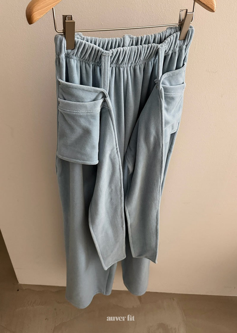 Auver_Fit - Korean Women Fashion - #womensfashion - Velour Cover Training Pants - 8