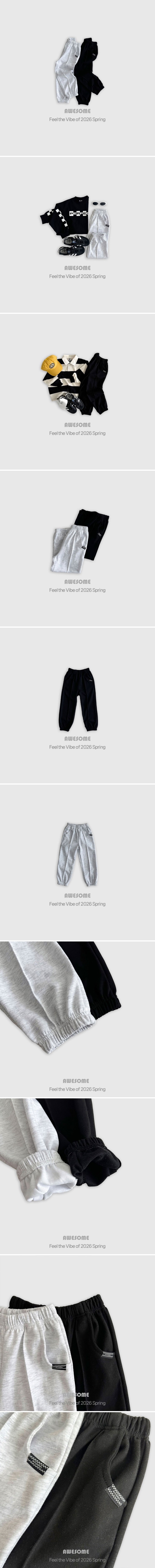 Awesome Bebe - Korean Children Fashion - #fashionkids - One Point Jogger Pants