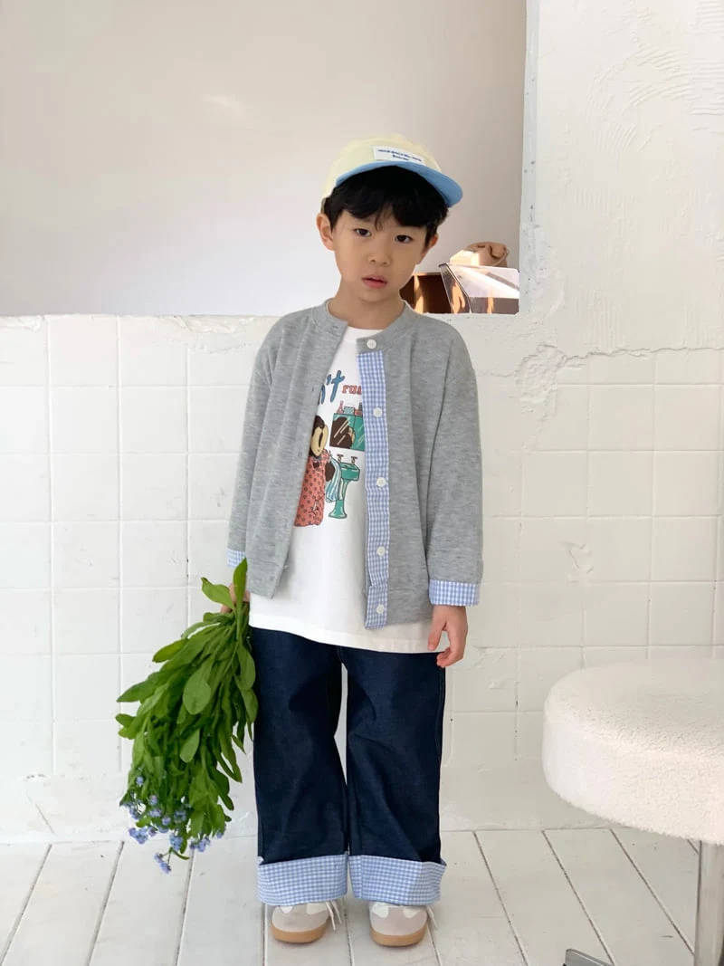 Bailey - Korean Children Fashion - #Kfashion4kids - Check Roll-Up Pants - 8