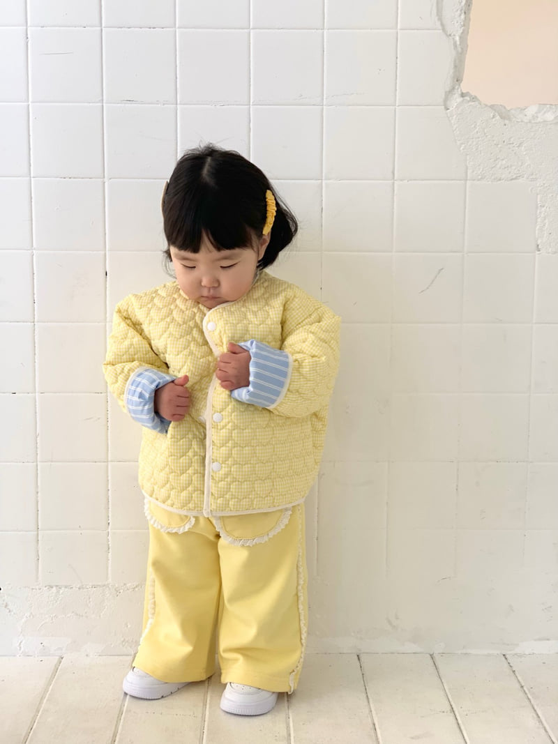 Bailey - Korean Children Fashion - #kidzfashiontrend - Loving You Frill Pants - 4