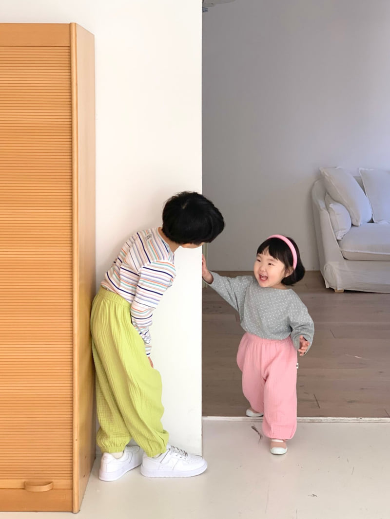 Bailey - Korean Children Fashion - #Kfashion4kids - Rainbow Ribbed Tee - 8