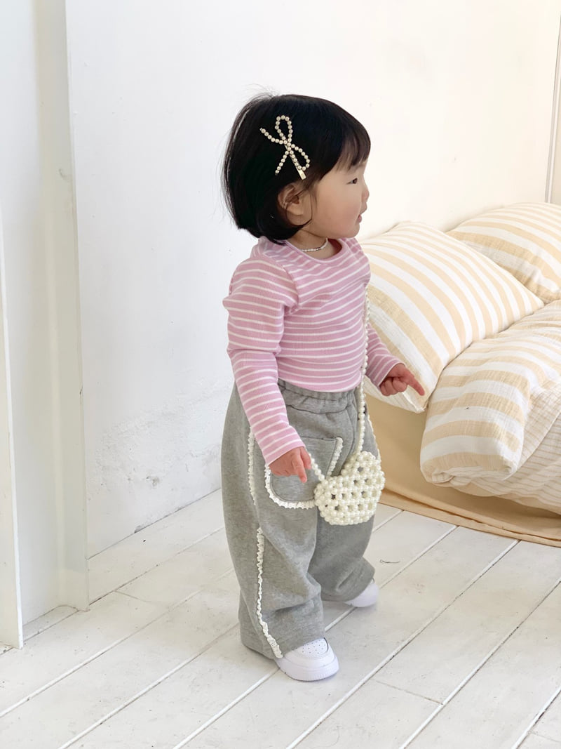 Bailey - Korean Children Fashion - #childofig - Loving You Frill Pants - 9