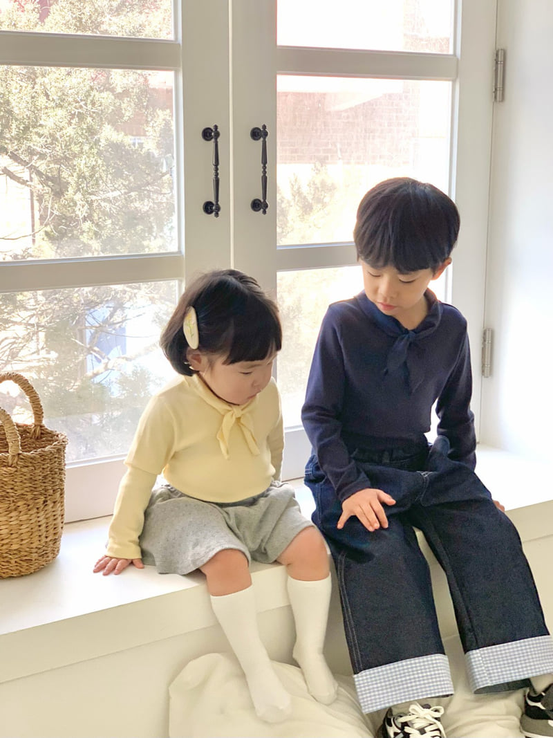 Bailey - Korean Children Fashion - #childofig - Scarf Tee - 3