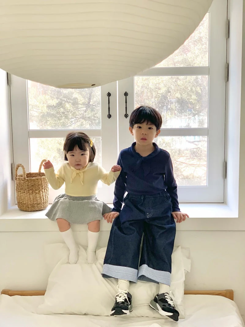 Bailey - Korean Children Fashion - #childofig - Scarf Tee - 4