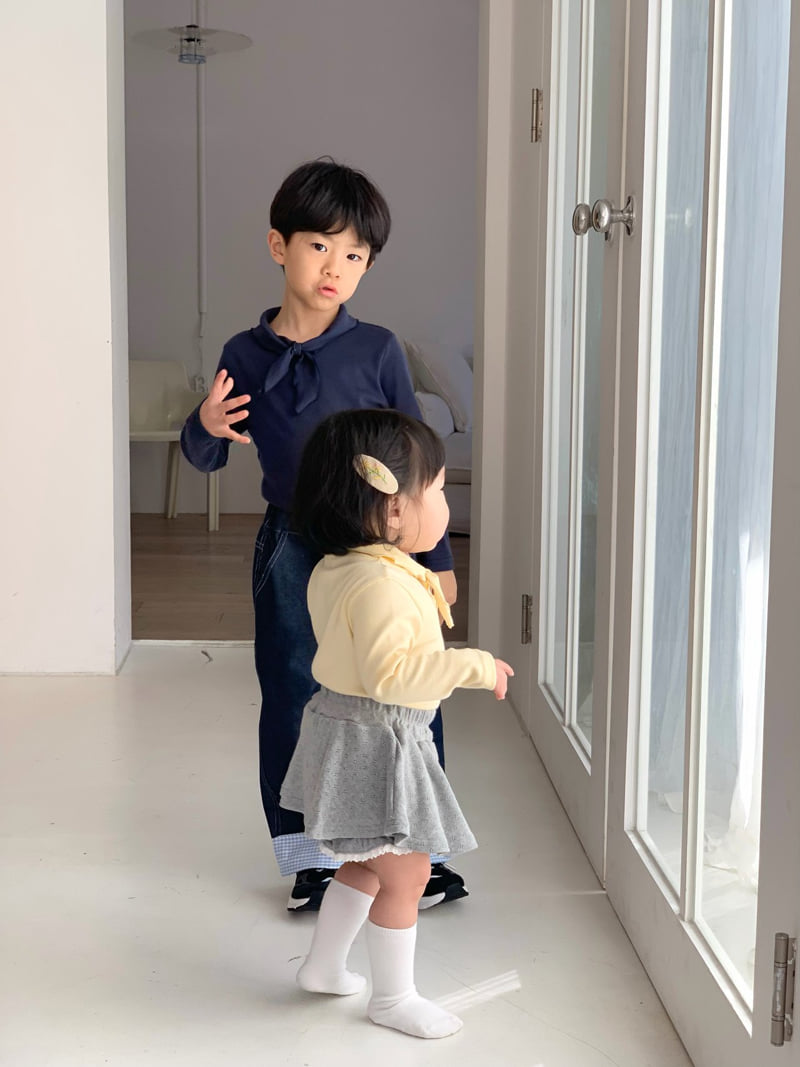 Bailey - Korean Children Fashion - #fashionkids - Scarf Tee - 8