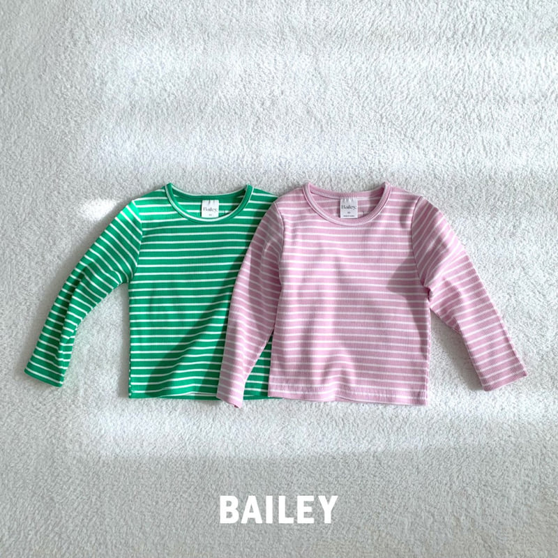 Bailey - Korean Children Fashion - #kidsshorts - Macaron Ribbed Tee - 10
