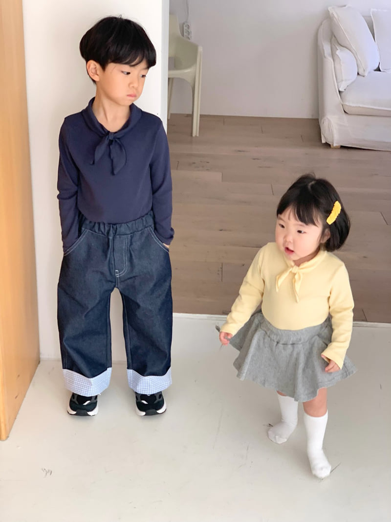 Bailey - Korean Children Fashion - #kidsshorts - Scarf Tee - 9
