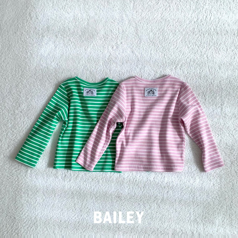 Bailey - Korean Children Fashion - #kidsstore - Macaron Ribbed Tee - 11