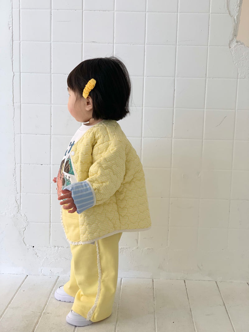 Bailey - Korean Children Fashion - #kidzfashiontrend - Loving You Frill Pants - 3