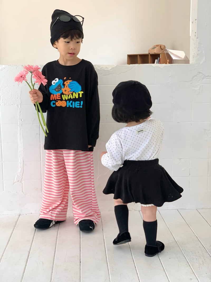 Bailey - Korean Children Fashion - #magicofchildhood - Polka Dot Boat-Neck Tee - 5
