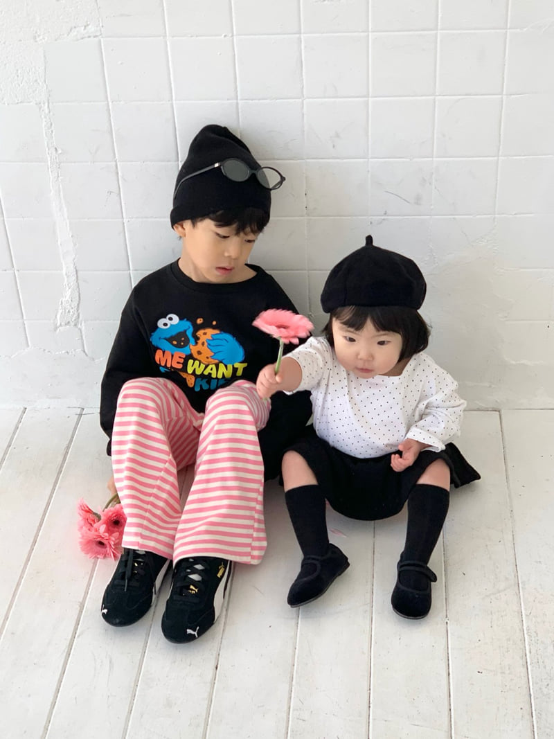 Bailey - Korean Children Fashion - #minifashionista - Polka Dot Boat-Neck Tee - 6