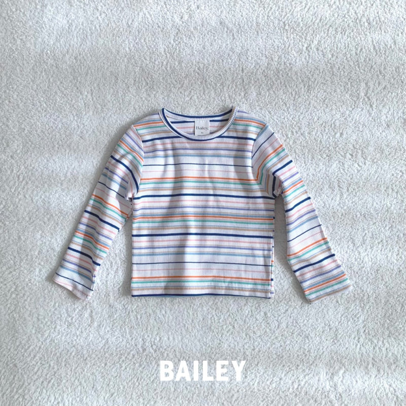 Bailey - Korean Children Fashion - #minifashionista - Rainbow Ribbed Tee - 11