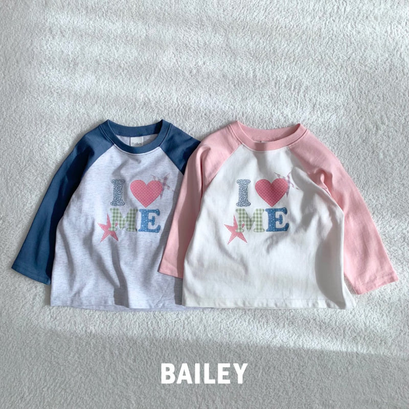 Bailey - Korean Children Fashion - #toddlerclothing - I Love Tee