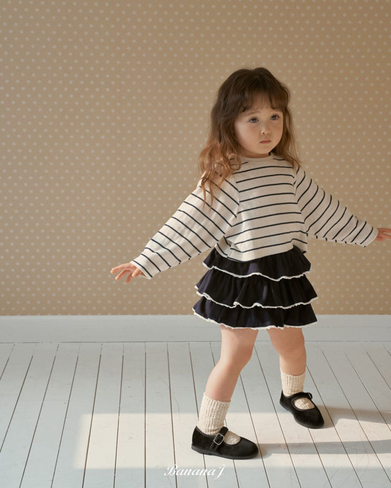 Banana J - Korean Children Fashion - #Kfashion4kids - With Striped Tee - 12