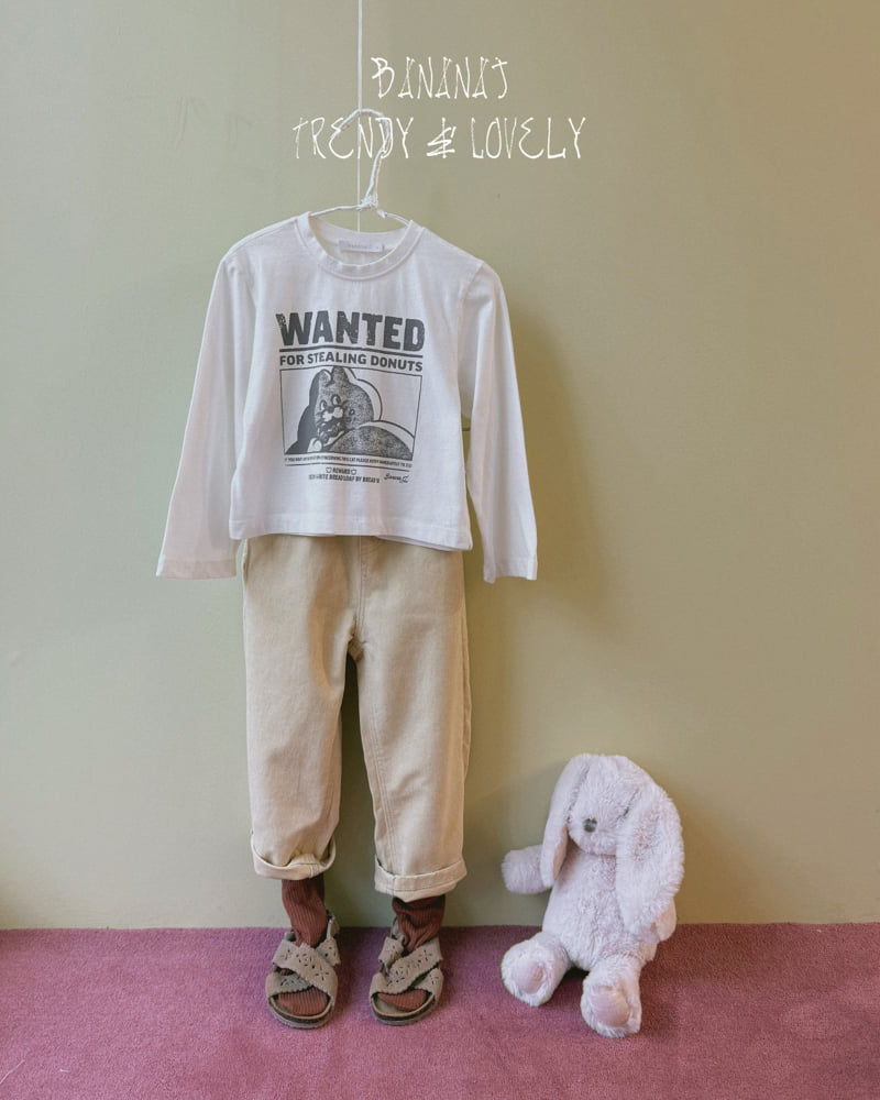 Banana J - Korean Children Fashion - #childofig - Wanted Slim Tee - 3