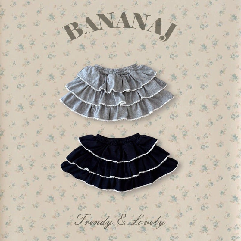 Banana J - Korean Children Fashion - #childofig - Berry Lace Skirt